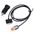 Adaptador de carregador de carro com o cabo USB para todos os iPod/iPhone 2G/3G/3GS (preto)