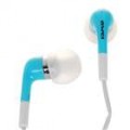 Auscultadores intra-auriculares com microfone para iPhone/3 3G/3GS - branco + azul