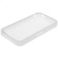 Protetor de silicone para iPhone 4G - branco leitoso