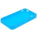 Protetor de silicone para iPhone 4 - azul claro