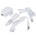 Adaptadores de carregador USB/AC/carro universal para o iPhone 3G/3GS/iPod/Blackberry/HTC (UK Plug/110 ~ 240V)