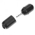2-em-1 3.5 mm Mini microfone + alto-falante para iPhone/iPad-preto/branco