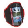Braçadeira Sport para iPhone 4 - vermelho + preto