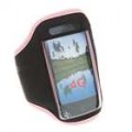 Braçadeira Sport para iPhone 4 - Pink + preto
