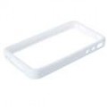 Protetor PVC borda Shell Case com tela guardas/Lavagem A roupa/Stylus para iPhone 4 (branco)