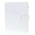 2-em-1 protetora Genuine couro Carrying Case + suporte de filme para Apple iPad (branco)