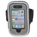 Na moda esporte PU Armband para iPhone 4 - cinza