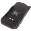 2400mAh USB/Solar Powered Rechargeable bateria externa para iPhone 4 (preto)