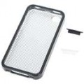 Protetora Crystal Case com dados Anti-Dust Kits para iPhone 4 (preto)