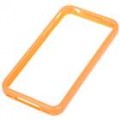 Elegante caixa protectora de Frame de pára-choques para iPhone 4 - laranja