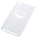 Silicone mal estilo volta caso protetor para iPod Touch 4 - branco
