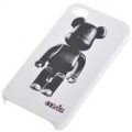 Plástico volta caso protetor com padrão de desenhos animados para iPhone 4 - lindo urso-negro