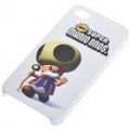 Plástico volta caso protetor com padrão de desenhos animados para iPhone 4 - cogumelo Elder