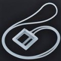 Pescoço Lace estilo protetora silicone com Loop para iPod Nano 6 (branco)