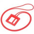 Pescoço Lace estilo protetora silicone com Loop para iPod Nano 6 (vermelho)