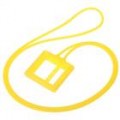Pescoço Lace estilo protetora silicone com Loop para iPod Nano 6 (amarelo)