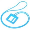 Pescoço Lace estilo protetora silicone com Loop para iPod Nano 6 (azul)