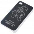 Backside chamador sinal piscando caso protetor para iPhone 4 - Donald Duck (1 * CR2016)