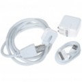 Genuínas Apple 10W USB adaptador de energia com cabo de dados para Apple iPad/iPhone 3 G/4
