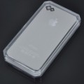 Substituição metálico Backside capa para iPhone 4 (prata)