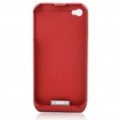 Bateria externa recarregável 2000mAh para iPhone 4 (vermelho)