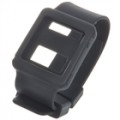 Wrist Watch estilo protetora silicone com banda para iPod Nano 6 - preto