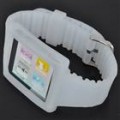 Wrist Watch estilo protetora silicone com banda para iPod Nano 6 (branco)