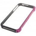 Elegante Bumper Case de alumínio protetora para iPhone 4 - rosa vermelha