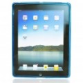 Borracha Gel Silicone volta caso protetor para iPad 2 - azul claro