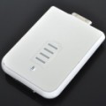 2400mAh bateria externa recarregável para iPod/iPhone 3GS/4 (prata + branco)