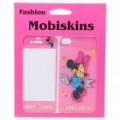 Elegante Cartoon Minnie Mouse caso pele cobrir vinhetas estilo para iPhone 4 - Pink