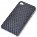 Elegante plástico chapeamento Backside caso protetor para iPhone 4 - preto