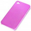 Elegante plástico chapeamento Backside caso protetor para iPhone 4 - roxo