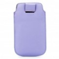 Protetor PU couro Case bolsa Bag para iPhone 3 G/3GS/4 - roxo