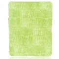 Protetora Snakeskin padrão caso plástico duro voltar para Apple iPad - verde claro