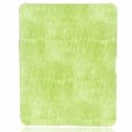 Protetora Snakeskin padrão caso plástico duro voltar para Apple iPad - verde claro