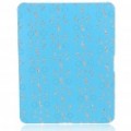 Protetora Diamond flor padrão caso plástico duro voltar para Apple iPad - céu azul