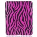 Protetor Zebra Stripe estilo caso plástico duro voltar para Apple iPad - pêssego