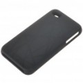 Elegante alumínio liga de plástico traseiro caso protetor para iPhone 4 - ninho (preto)