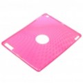 capa protetor de plástico PVC, protetor de tela + caneta Stylus + conjunto pano para iPad 2 - vermelho transparente