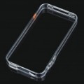 0.4 mm Ultrathin caso protetor de Frame de pára-choques completo corpo guarda + pano + Stand para iPhone 4