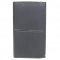 Elegante protetor PU couro Case para o iPhone 4 - preto