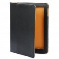 Litchi spec textura PU couro Case protetora para Apple iPad 2 - preta