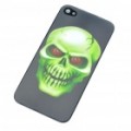 PC voltar caso protetor com gráfico 3D para iPhone 4 - crânio