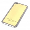 Elegante substituição Metal + plástico volta cobrir habitação Case para iPhone 4 - Golden