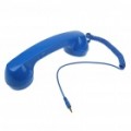 Exclusivo Retro estilo fone c / microfone + controle de Volume para o iPhone - azul (3,5 mm)