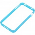 Ultrafinos moldura protetora do pára-choques, Full Body Guard + pano + Stand para iPhone 4 - azul