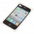Exclusivo iPhone tela padrão protetora volta caso Skin adesivo para iPhone 4