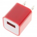 USB transformador/carregador para iPod iPhone/série/3 G/4 - Red (100 ~ 240V / US Plug)