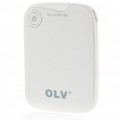 Genuíno OLV 5000mAh Mobile externa carregador de bateria c / 5 adaptadores para iPhone/iPad/Nokia/PSP - branco